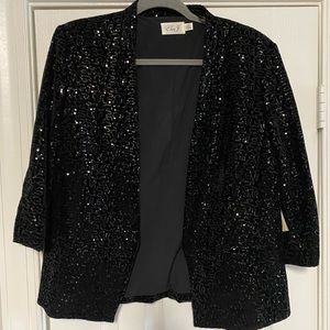 Eliza J sequin blazer